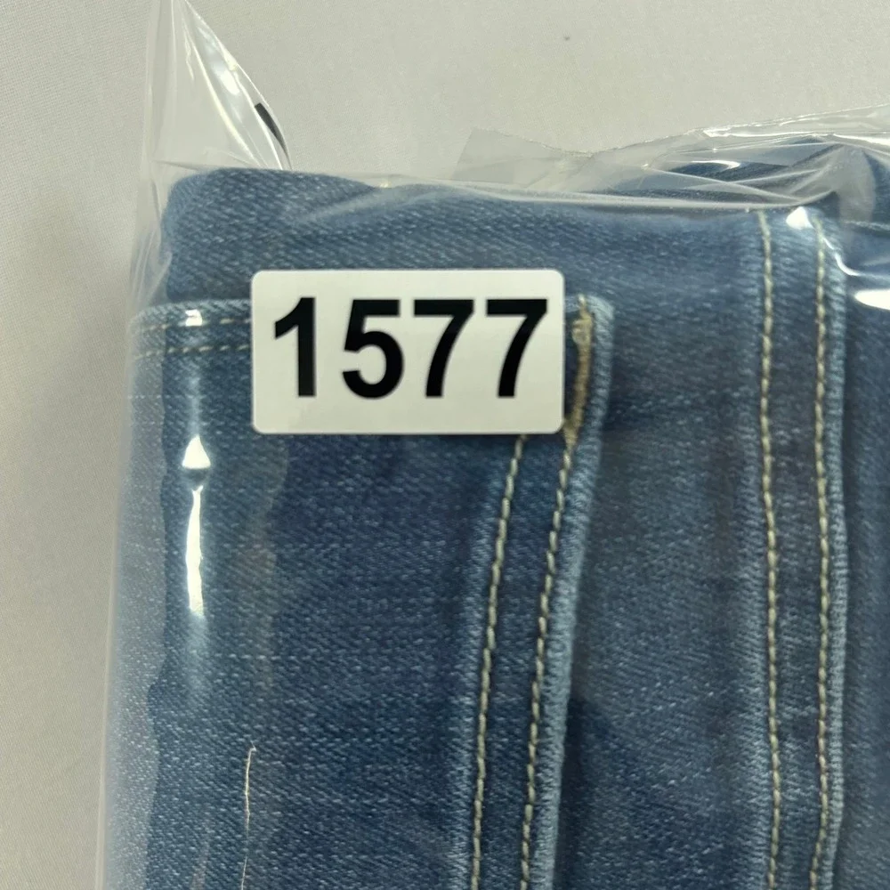 Judy Blue Jeans Women 0/24 Blue Slim Fit  Distressed Denim Frayed Hem Stretch